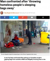 【海外発！Breaking News】デパートの警備員に扮した男、ホームレスの寝袋などを勝手にゴミ箱に捨てる（英）