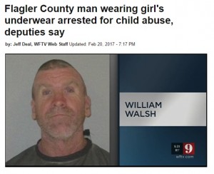 【海外発！Breaking News】女児用下着をはいた50代変態男、次々と女児に接近して逮捕（米）