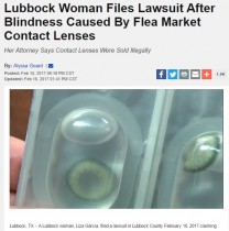 【海外発！Breaking News】カラコンで細菌感染により失明した米女性　「フリマ業者の違法販売」と高額訴訟へ
