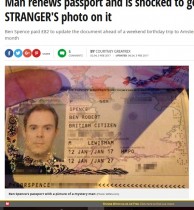 【海外発！Breaking News】更新後のパスポートにビックリ　見知らぬ人物の顔写真が！（英）