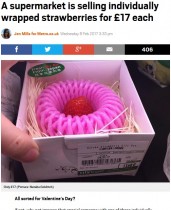【海外発！Breaking News】1粒2400円！　日本産高級イチゴ、バレンタインにいかが？（香港）