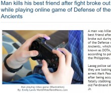 【海外発！Breaking News】『DotA』ゲームにマジになりすぎた25歳男、親友を刺し殺す（フィリピン）