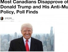 【海外発！Breaking News】カナダの最新世論調査で国民の84％が「トランプ米大統領は嫌い」と判明