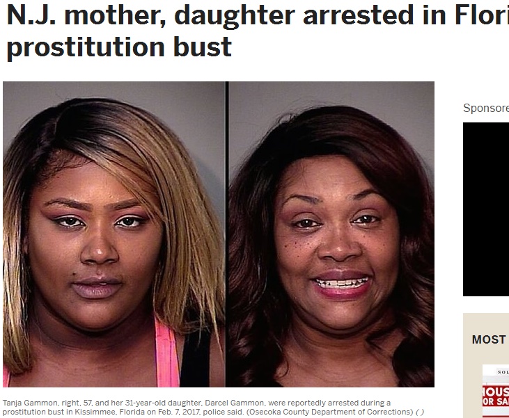 母と娘がペアになって売春（出典：http://www.nj.com）