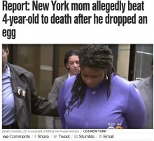 【海外発！Breaking News】生卵を床に落とした4歳息子を撲殺　怒りを抑えられないアメリカの鬼母たち