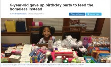 【海外発！Breaking News】6歳の誕生日に「プレゼントはいらないからホームレスに食事を」少女の気持ちが温かい（米）