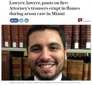 【海外発！Breaking News】放火事件を裁く法廷でボヤ騒ぎ　弁護士のズボンで電子タバコが発火（米）