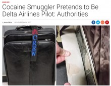 【海外発！Breaking News】パイロットに扮してコカインを密輸した男　税関で逮捕（米）