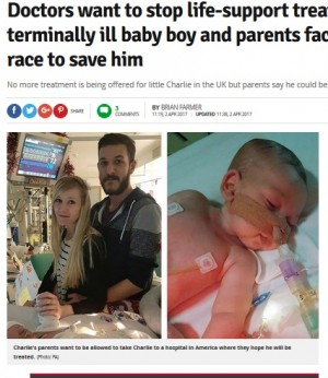 【海外発！Breaking News】難病の7か月息子を生かせてやりたいと願う親、裁判で病院側と対立（英）