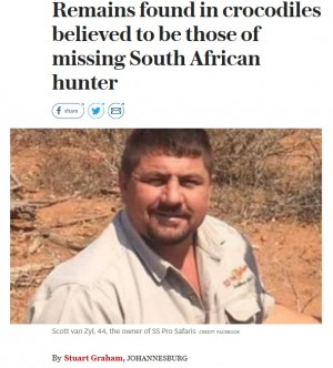 【海外発！Breaking News】狩猟中にハンター、ナイルワニ2匹の餌食に（ジンバブエ）