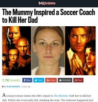 【海外発！Breaking News】映画『ハムナプトラ2』に「触発された」27歳女、父親を殺害（米）