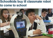 【海外発！Breaking News】授業に出席できない友達のために　同級生ら資金集め、ロボットを購入（米）