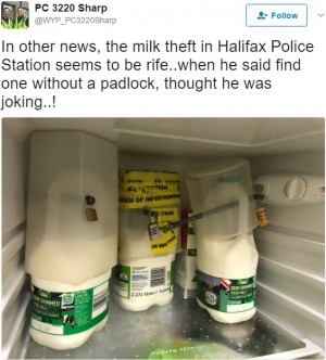 【海外発！Breaking News】警察署内で“連続ミルク盗難事件”　厳重な防犯対策に笑いの声（英）
