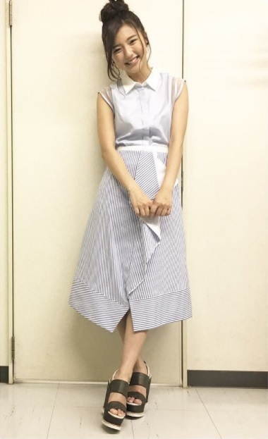 真野恵里菜（画像は『Erina Mano 2017年6月15日付Instagram「今日放送のダウンタウンDXの衣装」』のスクリーンショット）