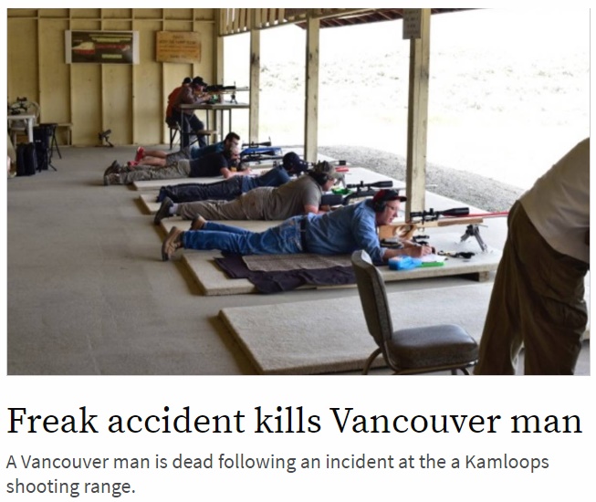 カナダの射撃競技会で死亡事故（画像は『Surrey Now-Leader　2017年6月12日付「Freak accident kills Vancouver man」』のスクリーンショット）