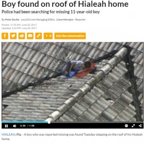 【海外発！Breaking News】ヘリ中継のTVリポーター、捜索願が出ていた少年を偶然にも発見（米）