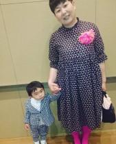 【エンタがビタミン♪】大島美幸、長男・笑福くんと親子でおめかし　「素敵なママ」に