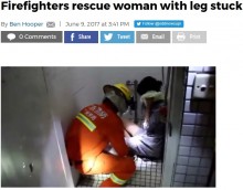 【海外発！Breaking News】便器から足が抜けなくなった若い女性　6時間後に救出（中国）