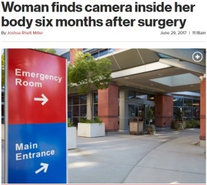 【海外発！Breaking News】患者の体内に内視鏡カメラを置き忘れ、半年間放置（米）