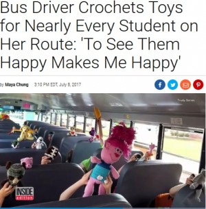 【海外発！Breaking News】趣味を生かして児童らにプレゼント　スクールバス運転手「子供たちの笑顔は私の幸せ」（米）