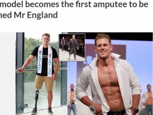 【海外発！Breaking News】片脚の男性モデル「ミスター・イングランド2017」に！　目指すは世界一
