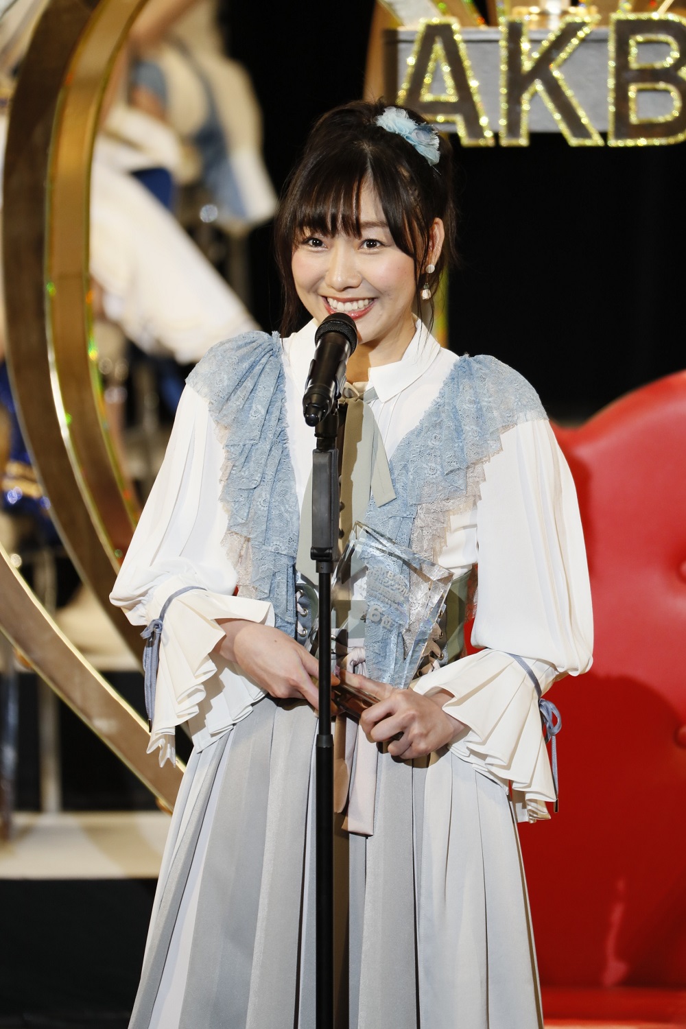須田亜香里『第9回AKB48選抜総選挙』でのスピーチにて（C）AKS