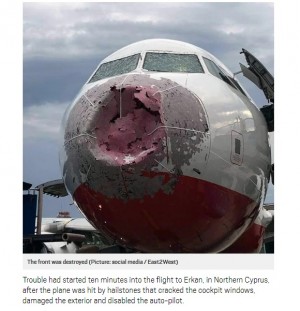 【海外発！Breaking News】激しいひょうでレーダー全滅　絶体絶命の着陸を強いられたトルコの旅客機＜動画あり＞