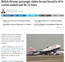 【海外発！Breaking News】「前の乗客がオモラシ」も座席移動できず11時間のフライト　英航空会社に男性客激怒