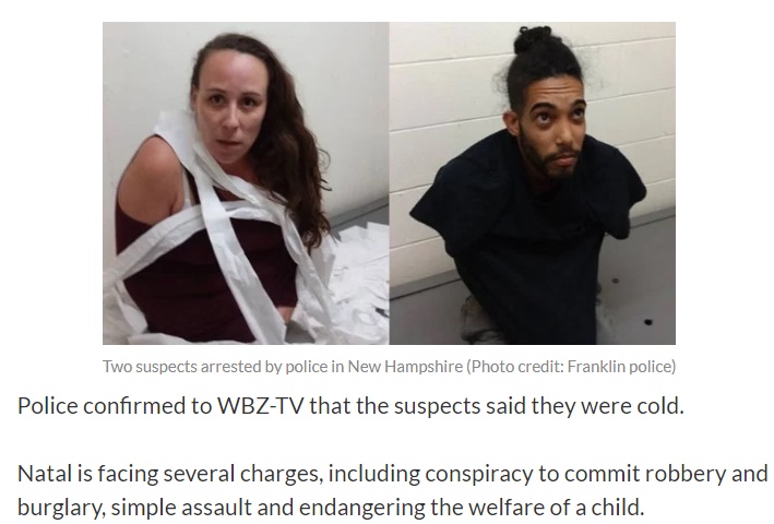 警察のエアコンの設定温度はいったい…!?（画像は『CBS Boston　2017年8月25日付「Police: Suspects In Toilet Paper, Armless Mugshots Said They Were Cold」（Photo credit: Franklin police）』のスクリーンショット）