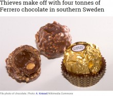 【海外発！Breaking News】イタリア製高級チョコが大量に盗まれる　被害総額1300万円超（スウェーデン）