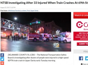 【海外発！Breaking News】今年2月にも同じ事故　米・フィラデルフィア近郊のターミナル駅で列車が追突