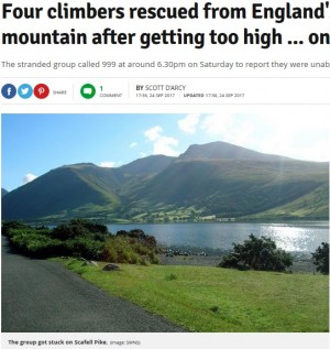 【海外発！Breaking News】山頂で大麻吸引の登山者　自力で下山できず救助隊が出動（英）