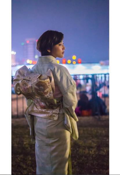おばあちゃんの着物を着た仲川遥香（画像は『Haruka Nakagawa 仲川遥香　2017年9月11日付Instagram「インドネシアで着物きたよ」』のスクリーンショット）