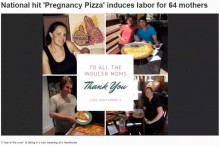 【海外発！Breaking News】食べるとなぜか72時間後に出産　アメリカの「分娩誘発ピザ」が話題に