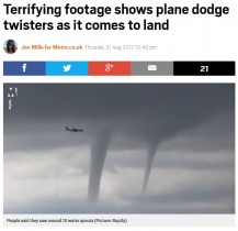 【海外発！Breaking News】何本もの竜巻をかわすロシア機　これが悪天候フライトの恐ろしさ＜動画あり＞
