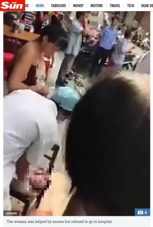【海外発！Breaking News】買い物中に立ったまま出産　赤ちゃんを抱え平然と立ち去った中国の女性