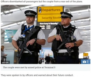 【海外発！Breaking News】機内で酔っ払った夫婦が大喧嘩　空港では武装警官がお出迎え（英）