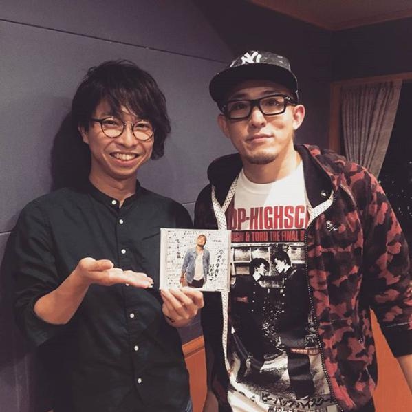 橋口洋平（wacci）とファンキー加藤（画像は『ファンキー加藤　2017年11月26日付Instagram「＃FM横浜 ＃生出演」』のスクリーンショット）