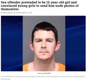 【海外発！Breaking News】SNSで12歳少女になりすました小児性愛者、少女20名以上から裸画像を入手（米）