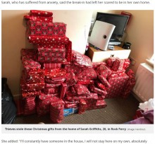 【海外発！Breaking News】クリスマスプレゼントを盗まれた母、見知らぬ人々からのオファーに感激（英）