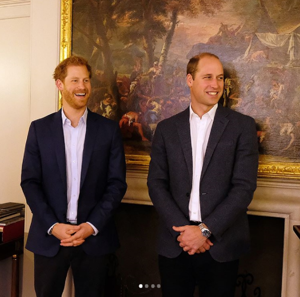 兄の邸宅で食べまくっていたヘンリー王子（左）（画像は『Kensington Palace　2017年10月20日付Instagram「＠nicholasgrimshaw, ＠gregjames17 ＠ritaora and ＠claraamfo also met the outstanding young finalists at Kensington Palace.」』のスクリーンショット）