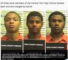 【海外発！Breaking News】14歳少女への集団性的暴行と録画で、高校フットボール部員3名逮捕（米）