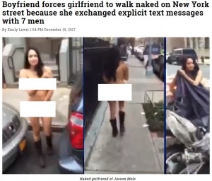 【海外発！Breaking News】嫉妬深い26歳男　「罰」と恋人を全裸にしてNYマンハッタンの街に放り出す