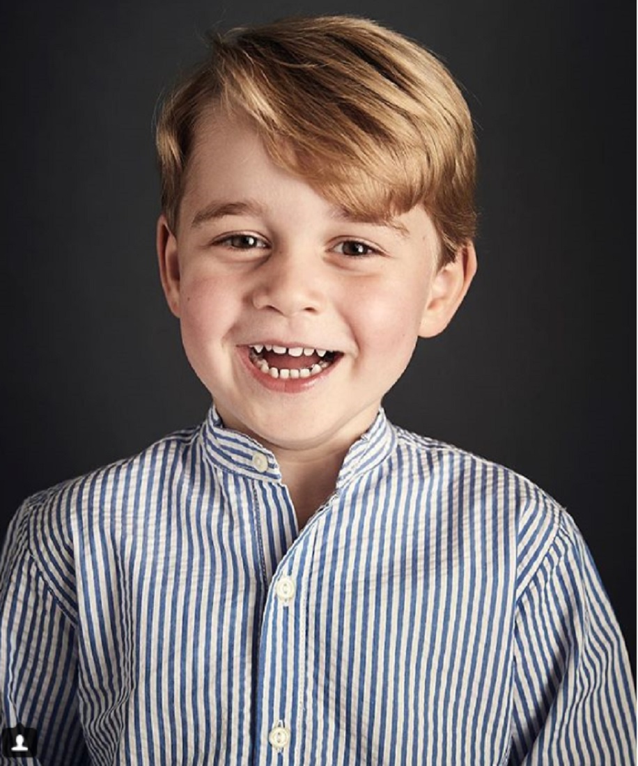 王子でも主役はダメ？（画像は『Kensington Palace　2017年7月22日付Instagram「The Duke and Duchess are delighted to share a new official portrait of Prince George to mark His Royal Highness’s fourth birthday tomorrow」』のスクリーンショット）