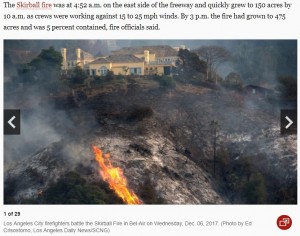 【海外発！Breaking News】大富豪やセレブが暮らすベルエアで豪邸6軒全焼か　現在火災の原因を調査中（米）