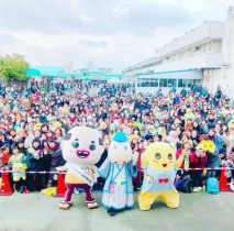 【エンタがビタミン♪】ちっちゃいおっさん、2017年最後のイベントは“親友”ふなっしーとJRA阪神競馬場で