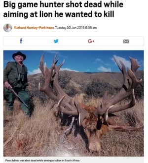 【海外発！Breaking News】ライオンを射殺しようとしたトロフィーハンター、流れ弾で死亡（南ア）