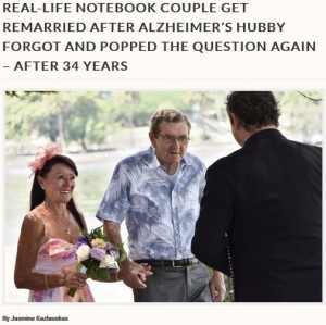【海外発！Breaking News】アルツハイマー病の夫が2度目の求婚　34年ぶりに誓いの言葉を交わす（ニュージーランド）＜動画あり＞