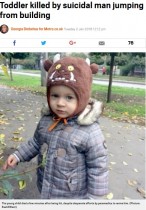 【海外発！Breaking News】1歳9か月男児、アパート8階から飛び降りた男の下敷きになり死亡（ウクライナ）