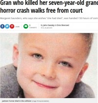 【海外発！Breaking News】不注意運転で後部座席の7歳孫が事故死　祖母「私が死ねばよかった」（北アイルランド）